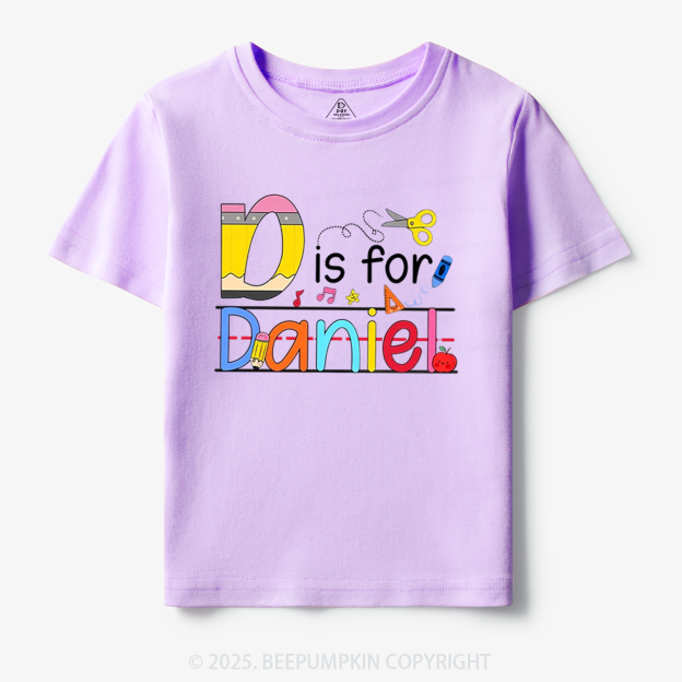 Personalized Interesting Kids Name Toddler&Kid's Tees Beepumpkin