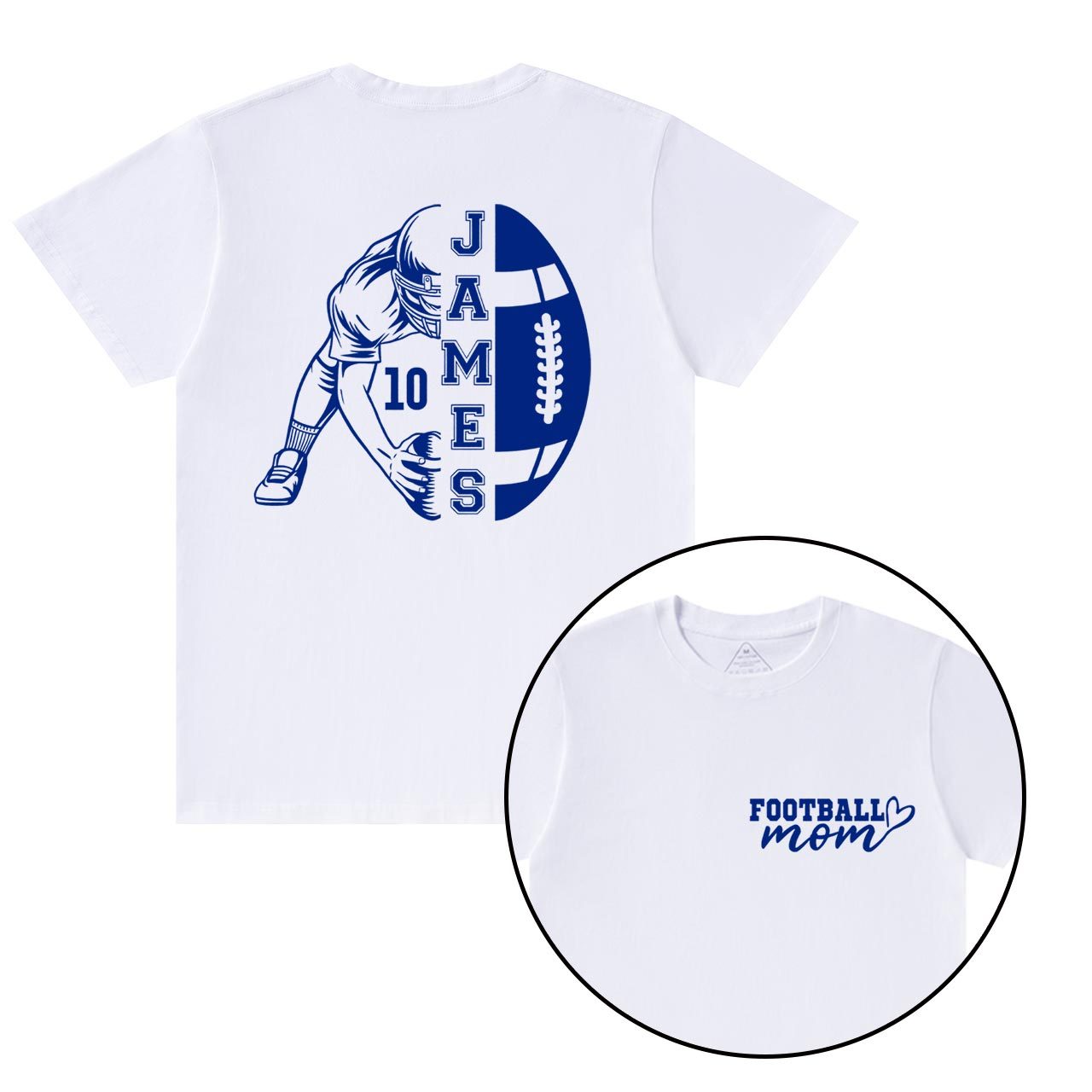 Personalized Cheer Gameday Mama T-Shirts Beepumpkin