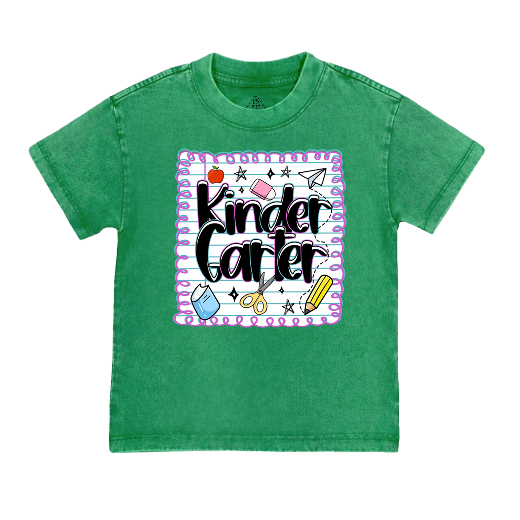 Personalized Back To School Bundle Toddler&Kids Washed Tees