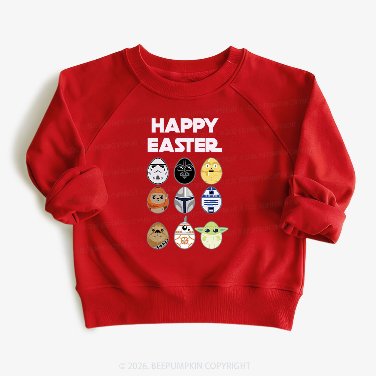 Easter Funny Trooper Eggpire Kid's Sweatshirt