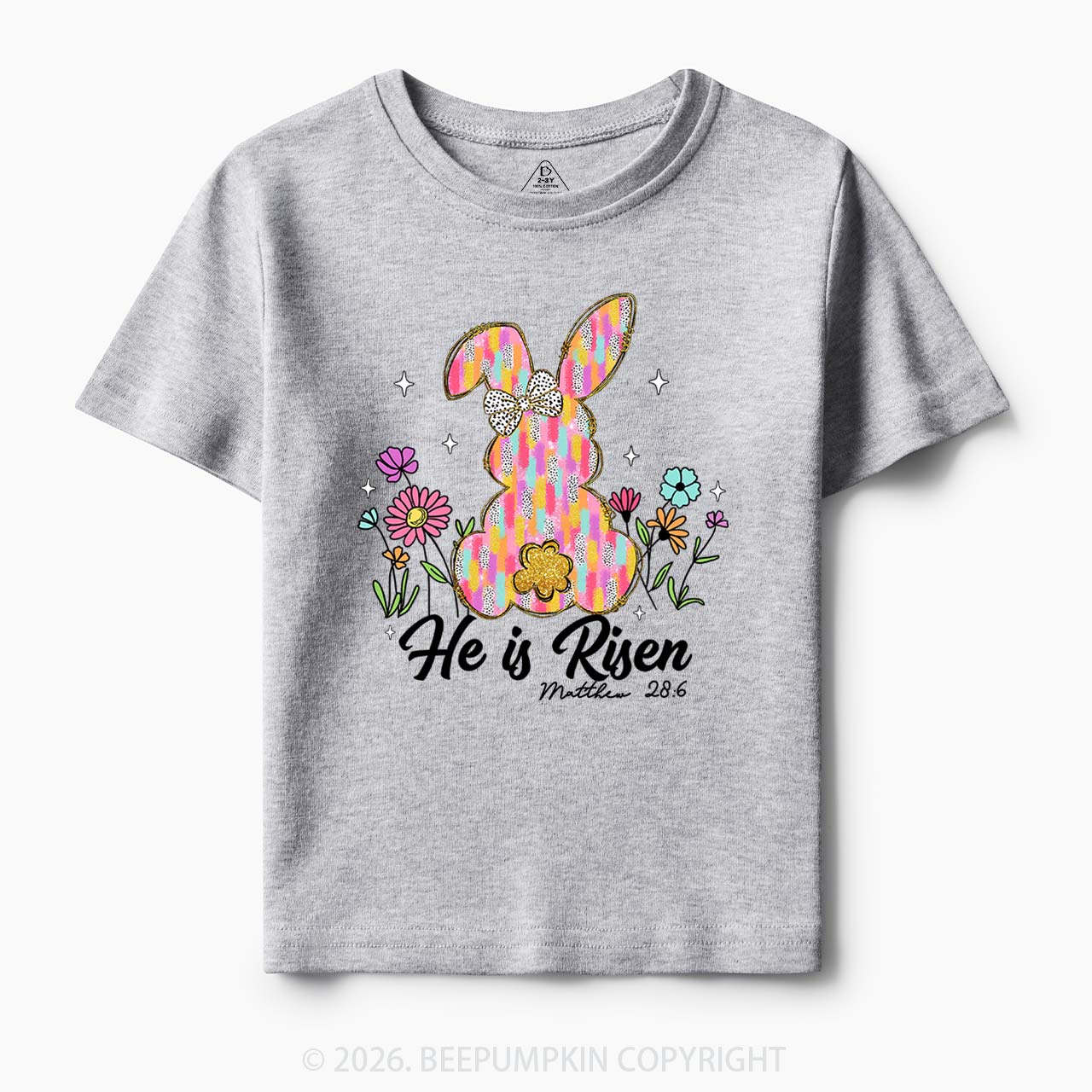 Risen In Bloom Faith & Flowers Toddler&Kids Tees