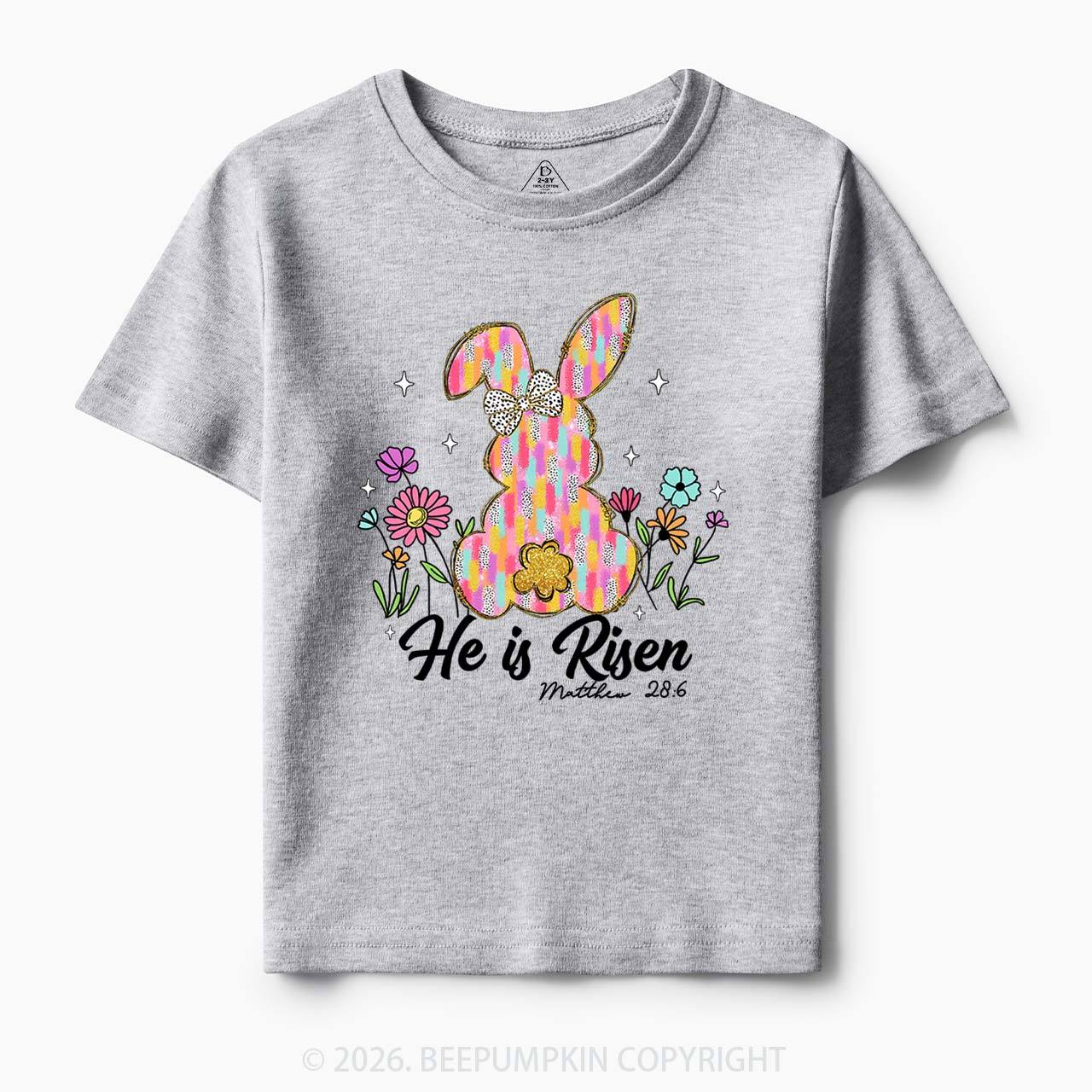 Risen In Bloom Faith & Flowers Toddler&Kids Tees