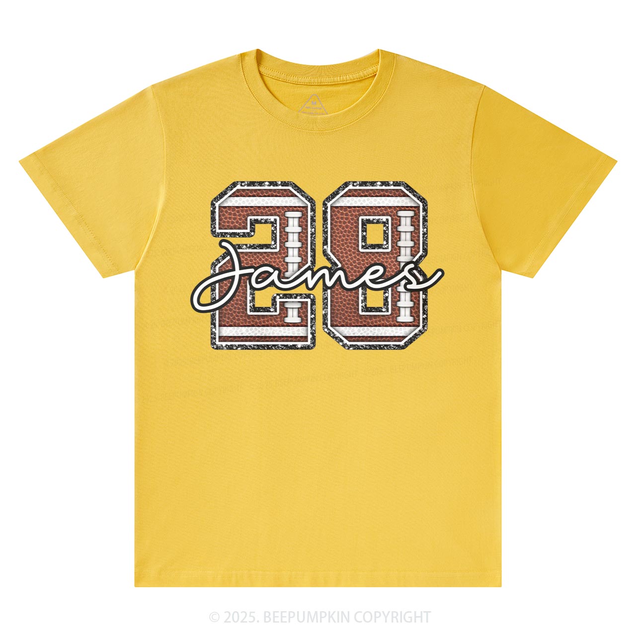 Personalized Football Number Sports Mom T-Shirts Beepumpkin