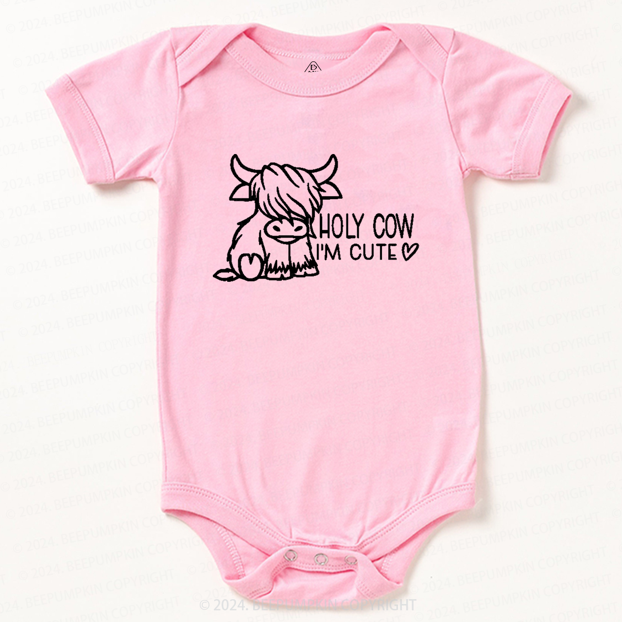 Holy Cow I'm Cute Baby Bodysuit 7