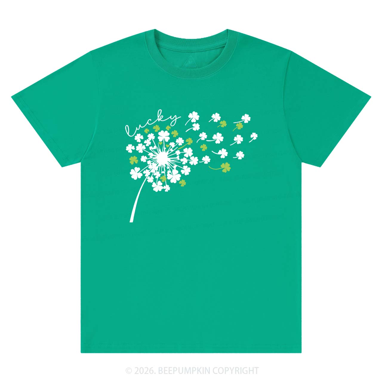 Dandelion Shamrock St. Patrick's Day T-Shirts Beepumpkin