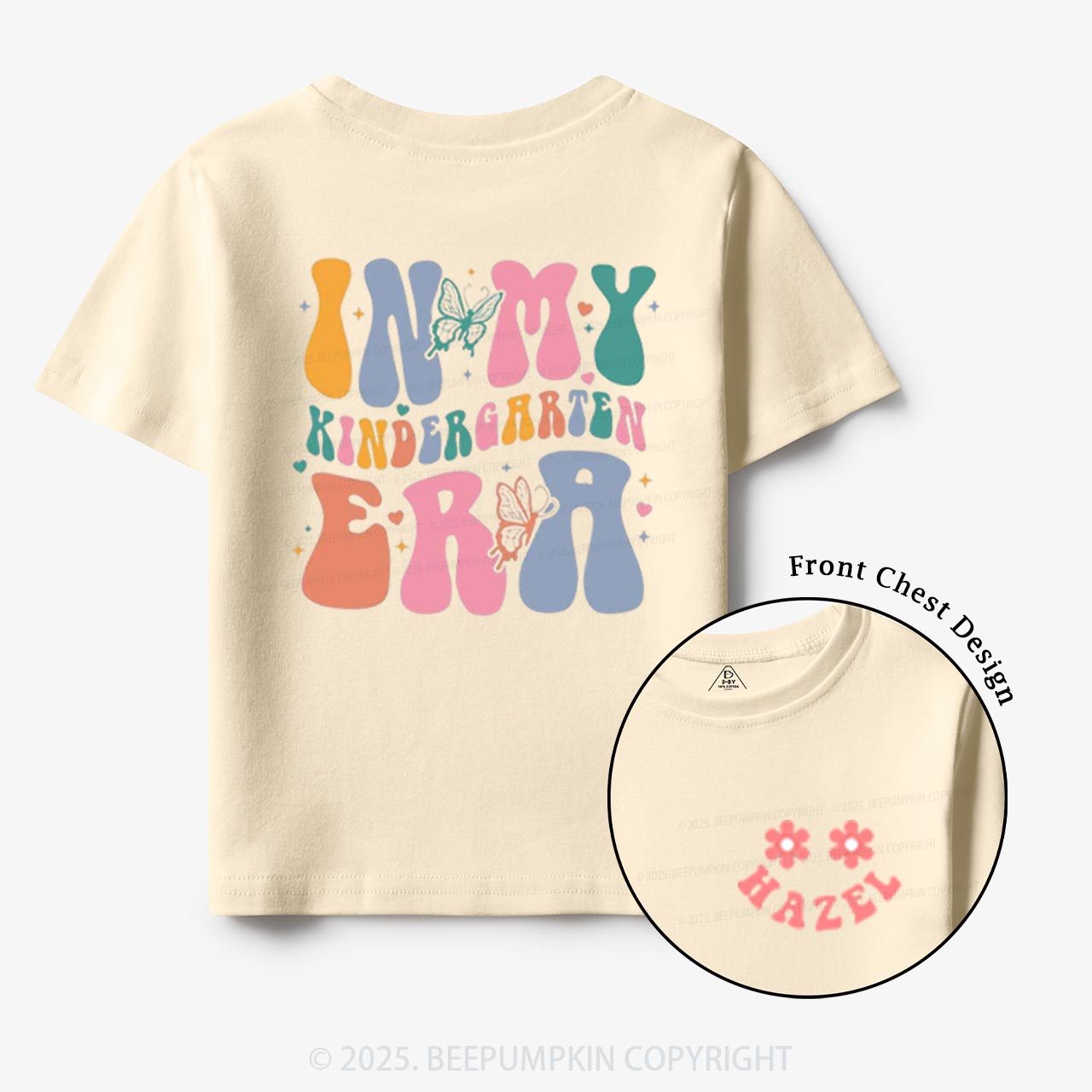 Personalized Colorful Kinder Toddler&Kid's Tees Beepumpkin