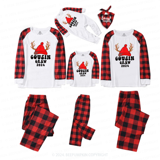 Cousin Crew Party Christmas Matching Pajamas Beepumpkin