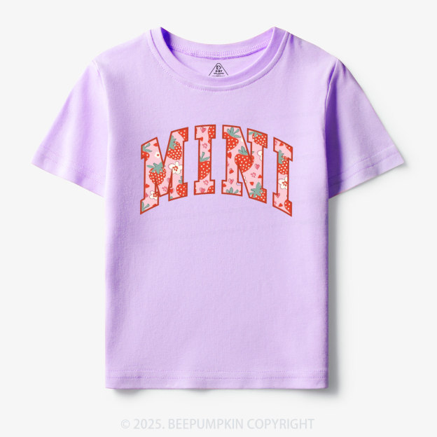 Happy Mini Strawberry Toddler&Kid's Tees Beepumpkin