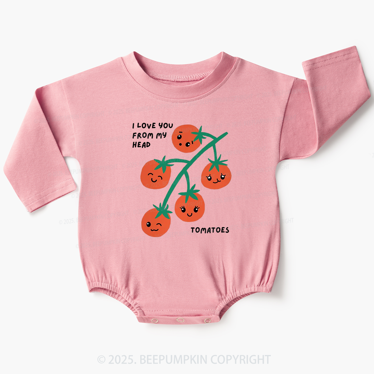 I Love You From My Head Tomatoes Baby Bubble Romper Beepumpkin