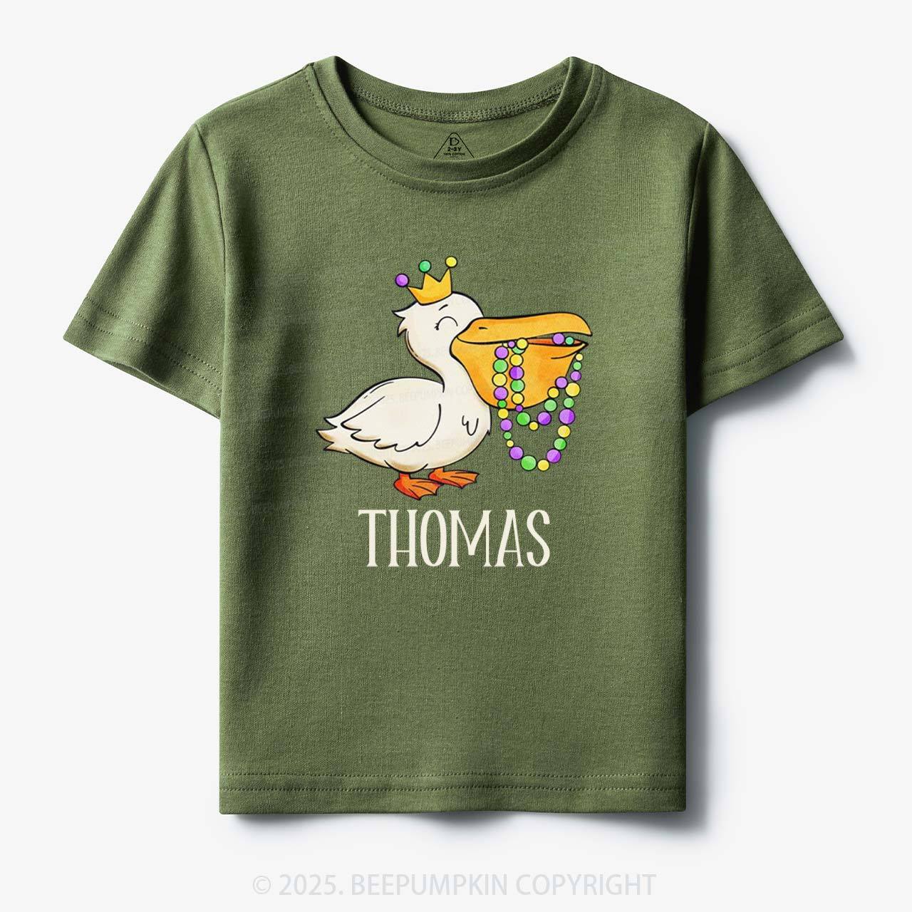 Personalized Louisiana Pelican Toddler&Kid's Tees Beepumpkin
