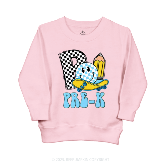 Personalized Pencil & Board Crew Kid's Sweatshirt