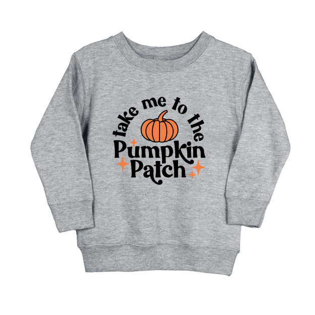 Take Me To The Pumpkin Patch Halloween Toddler Sweatshirt