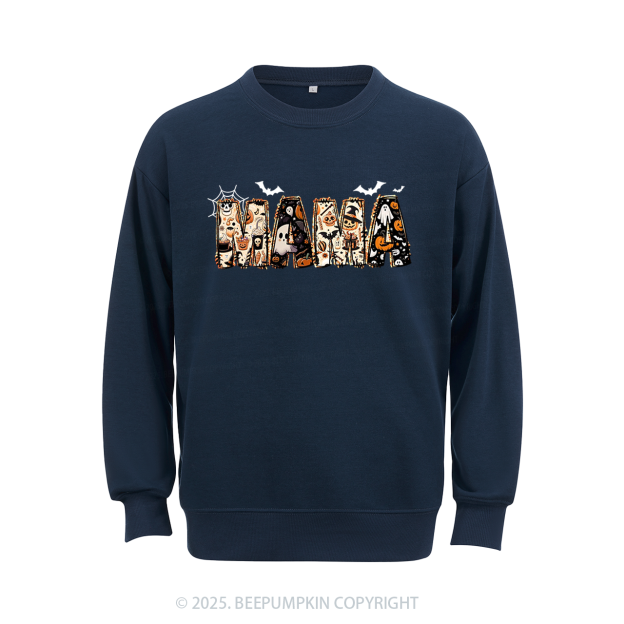 Personalized Halloween Mama Sweatshirt Beepumpkin