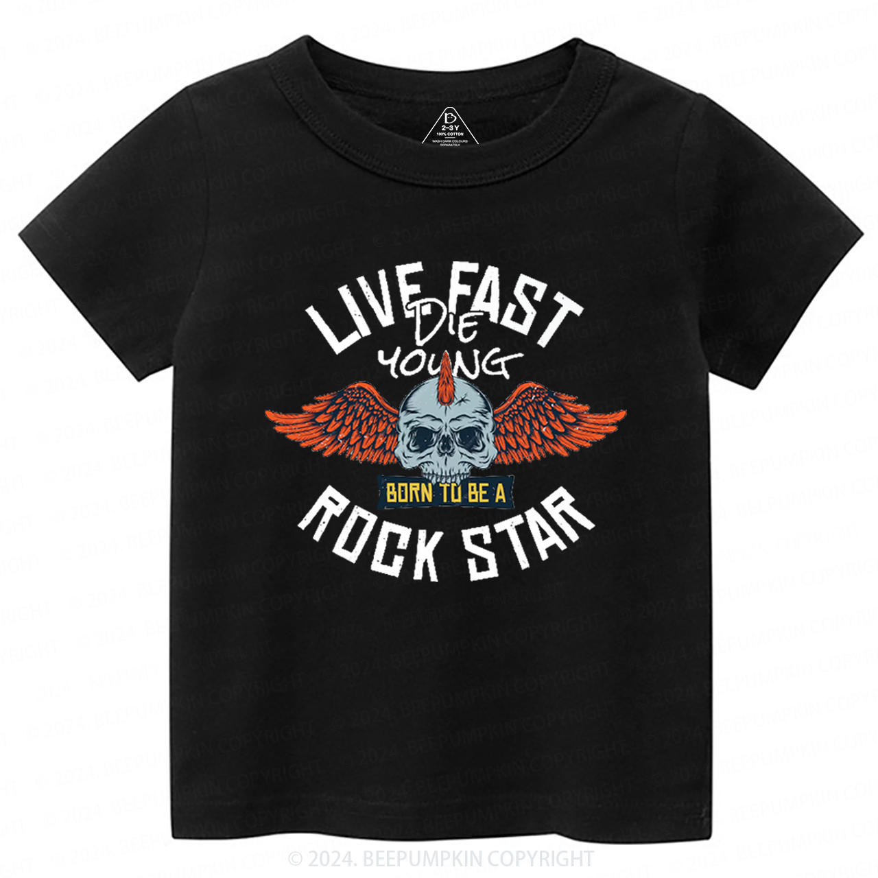 Wild And Free Rockstar Toddler&Kids Tees 8