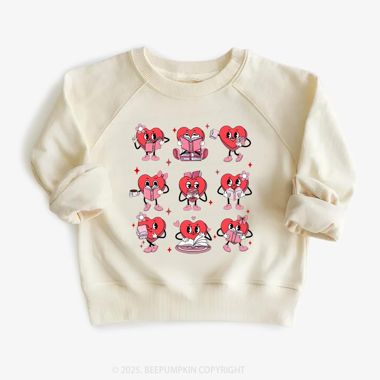 Book Lovers Valentine’s Day Kid's Sweatshirt