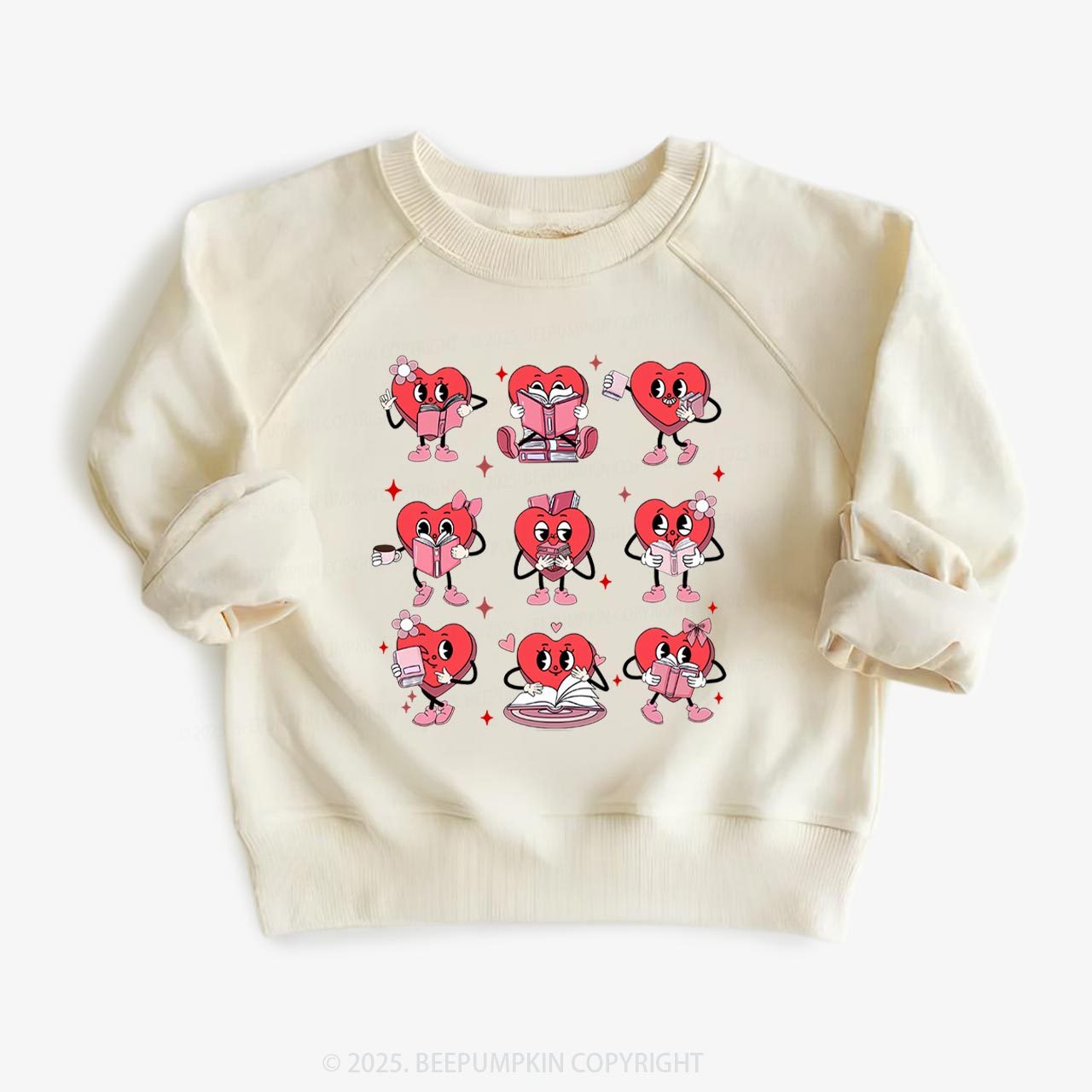 Book Lovers Valentine’s Day Kid's Sweatshirt