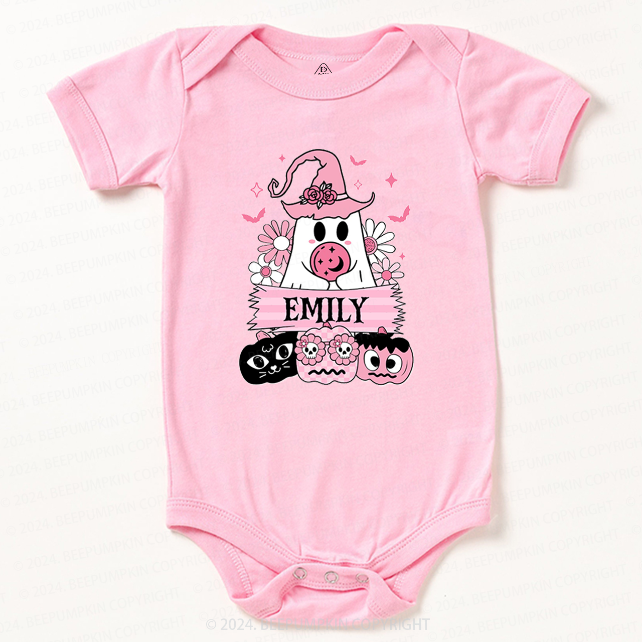 Personalized Halloween Name Baby Bodysuits