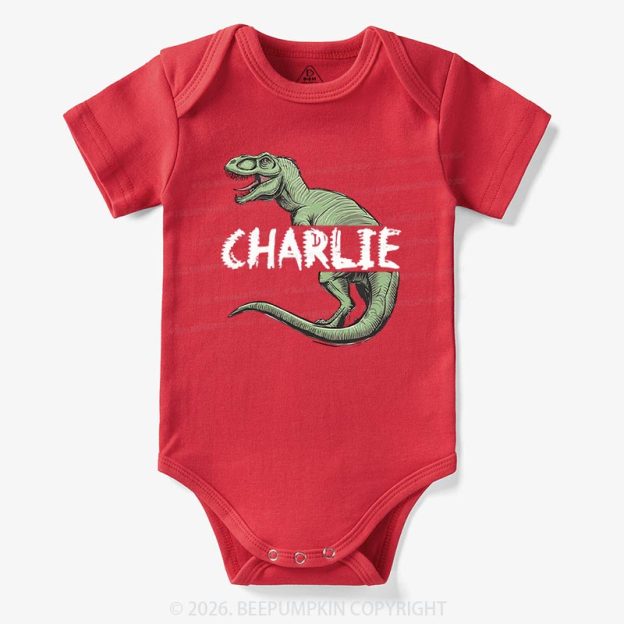 Personalized Roar And Explore Baby Bodysuit