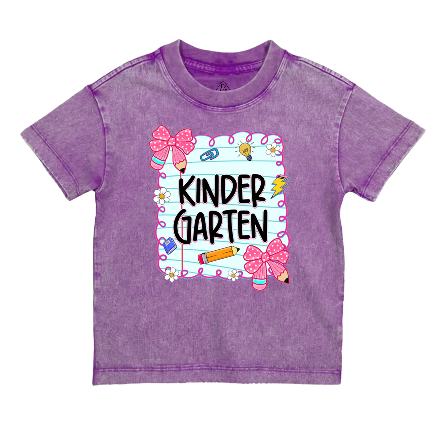 Personalized First Day Of School Toddler&Kids Washed Tees