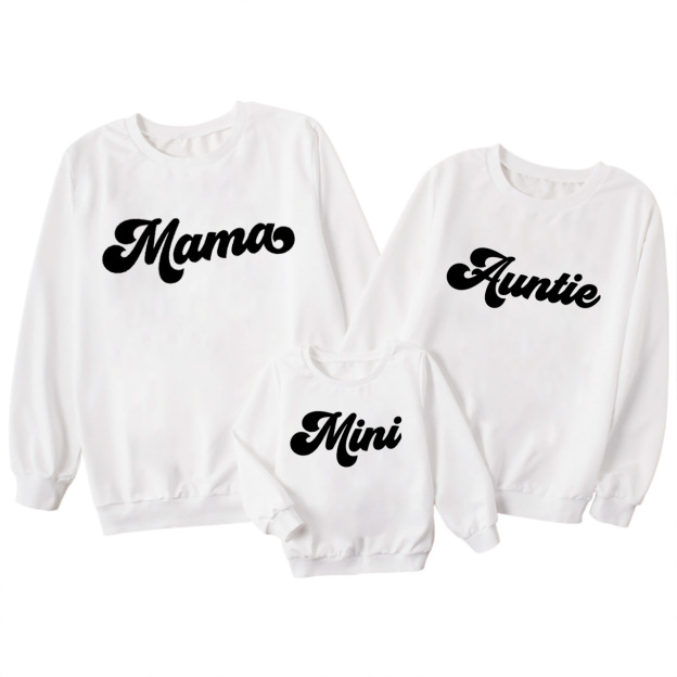 Personalized Retro Family Sweatshirts