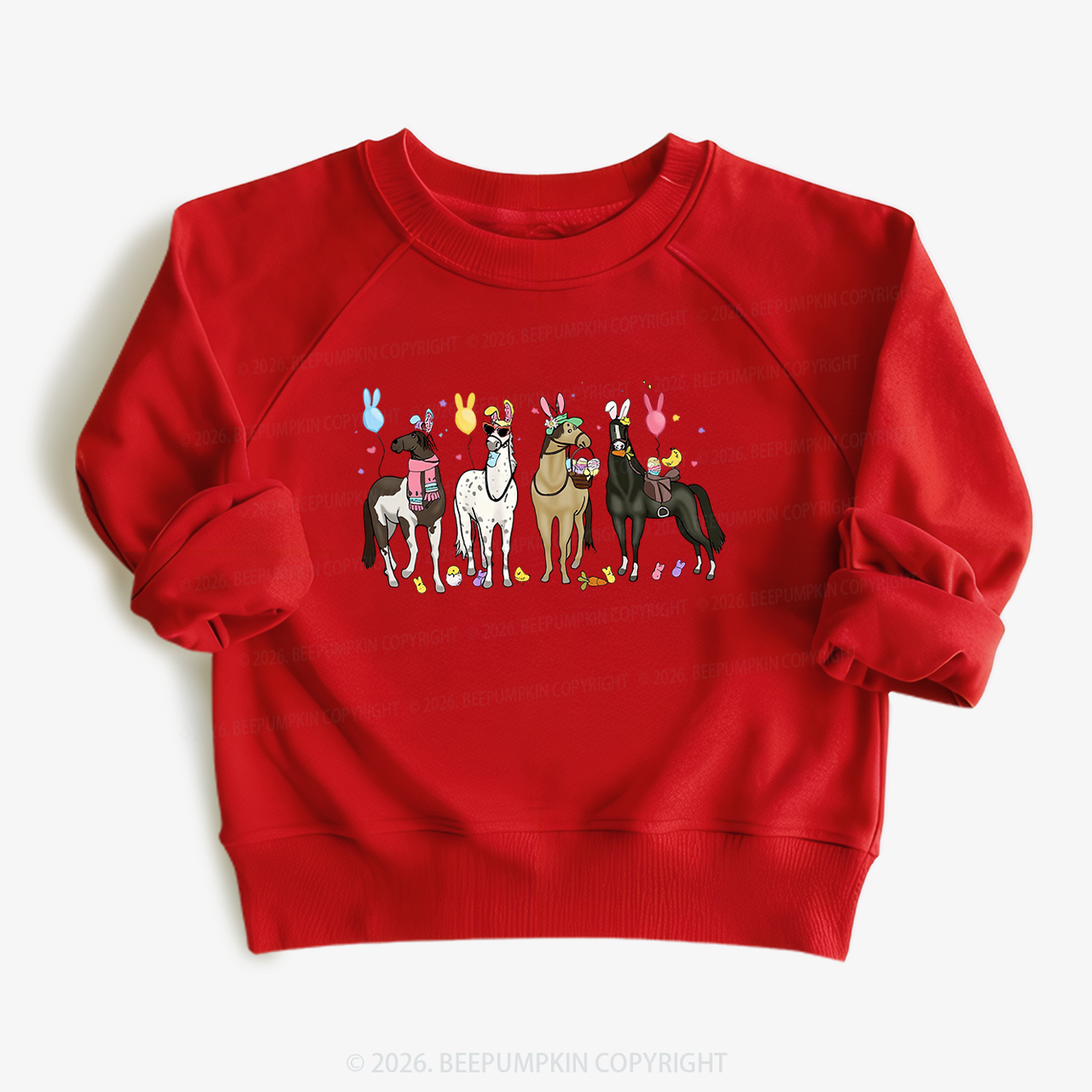 Funny Horse Easte Toddler&Kid's Sweatshirt