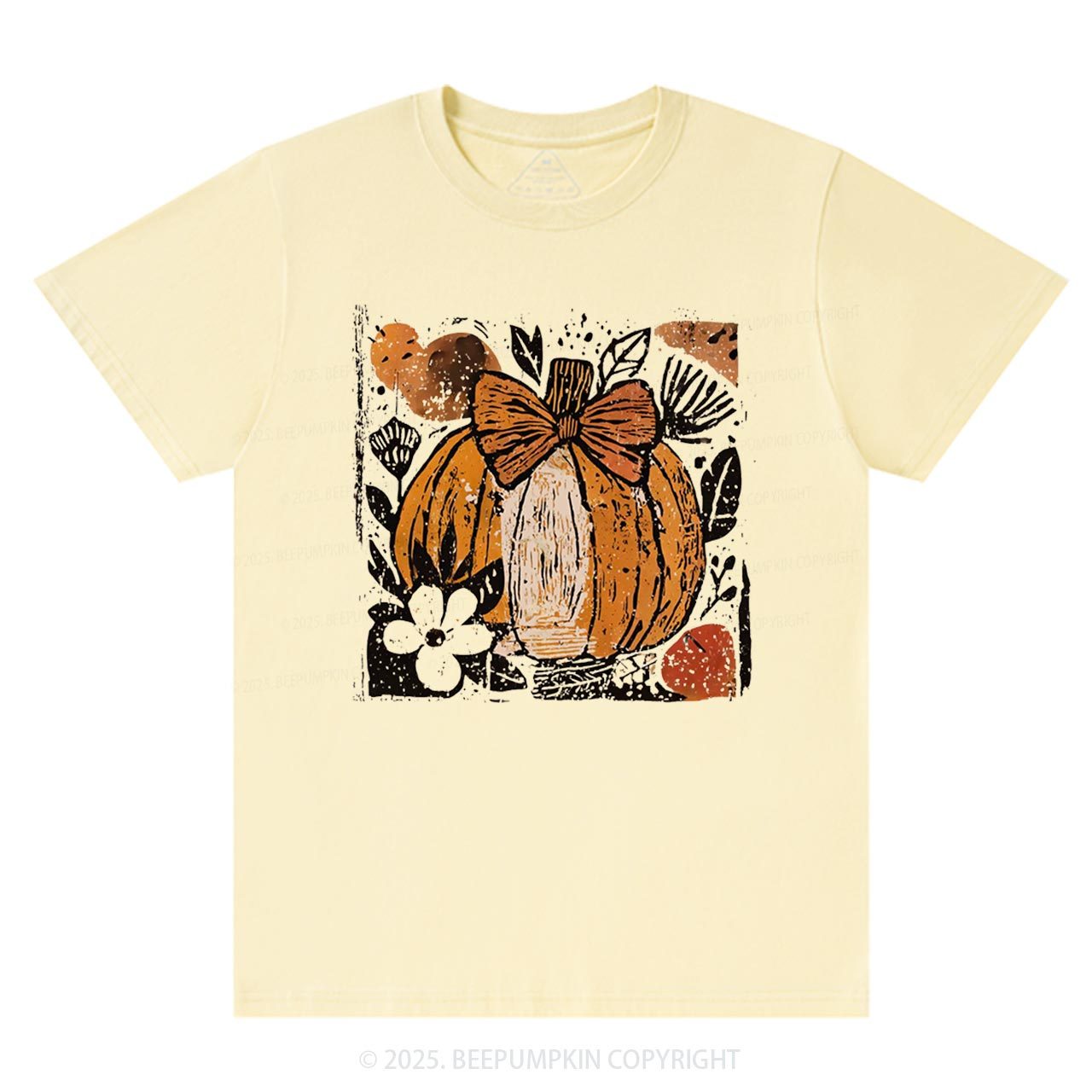 Pumpkin Boho Floral T-Shirts Beepumpkin