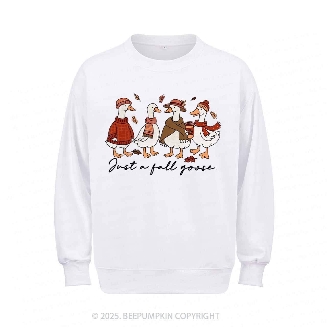 Funny Cozy Goose Fall Sweatshirt Beepumpkin