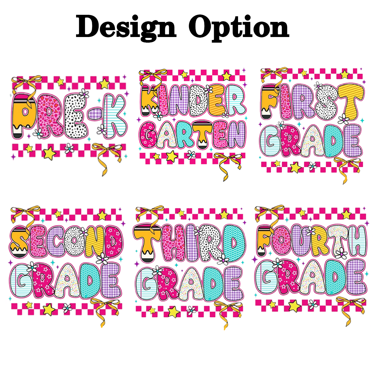 Personalized Back To School Floral Bundle Toddler&Kids Washed Tees