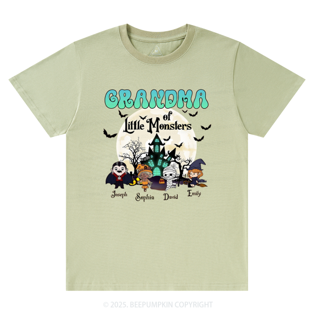 Personalized Grandma Halloween T-Shirts Beepumpkin