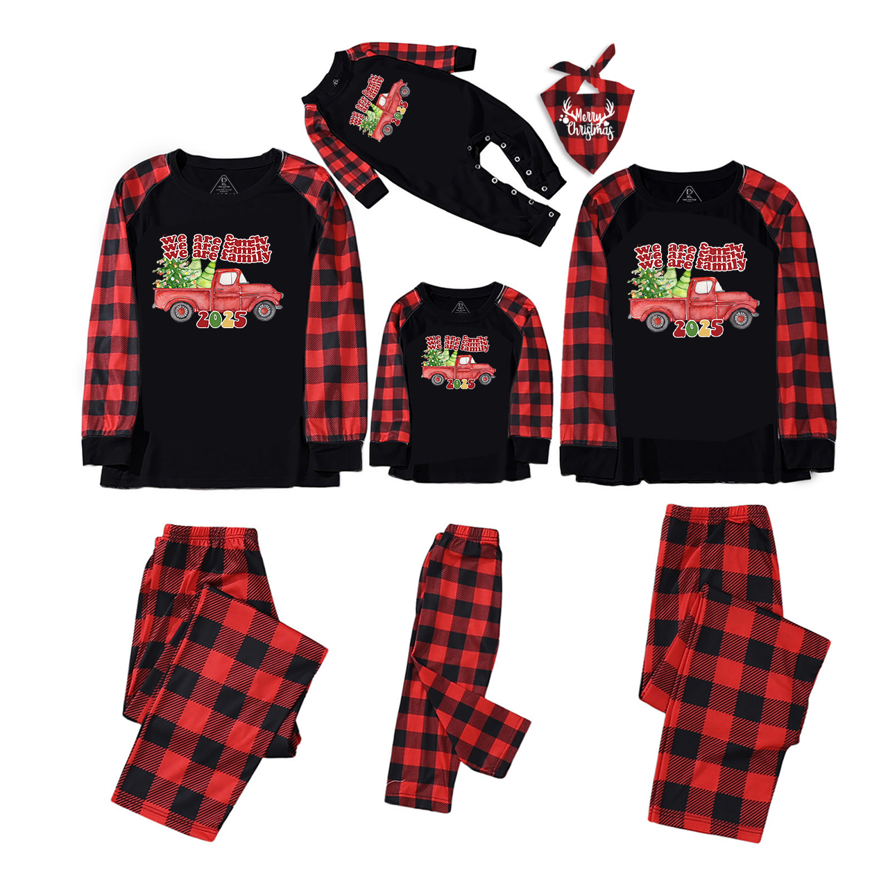 We Are Family 2025 Christmas Matching Pajamas Beepumpkin