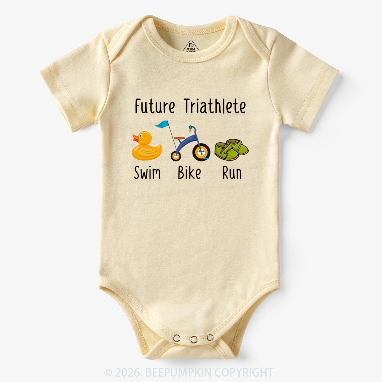 Future Triathlete Swim Bike Run Bodysuit