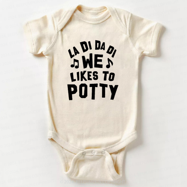 We Likes To Potty Bodysuit For Baby 7