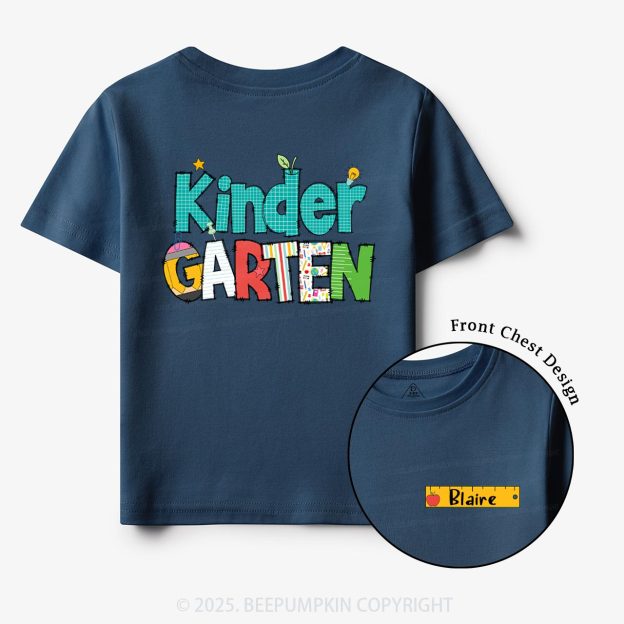 Personalized Letter Grade Toddler&Kid's Tees Beepumpkin