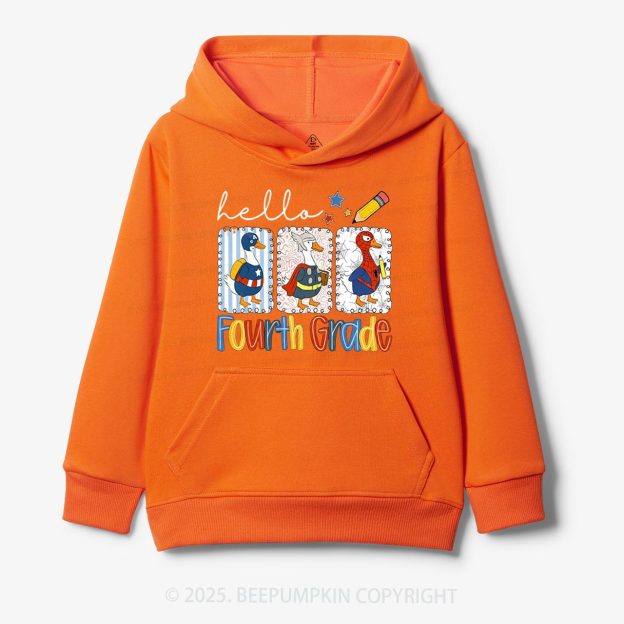 Personalized Hello School Kid's Hoodies Beepumpkin