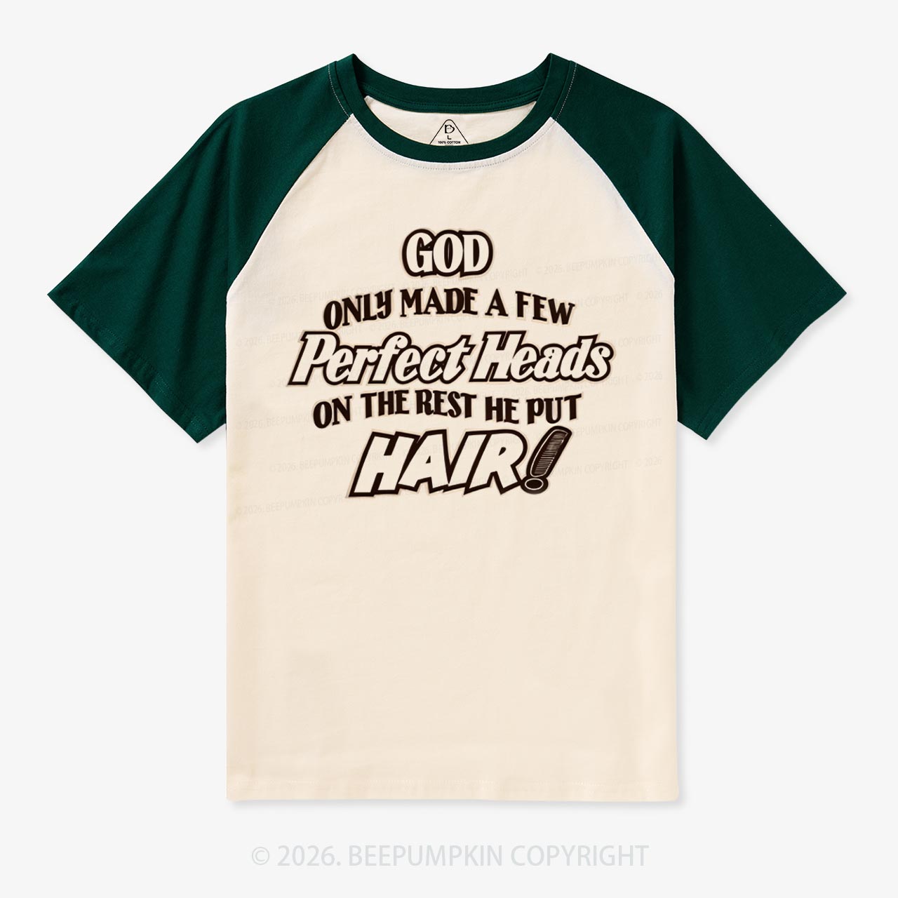 Perfect Heads Vintage Raglan T‑Shirt