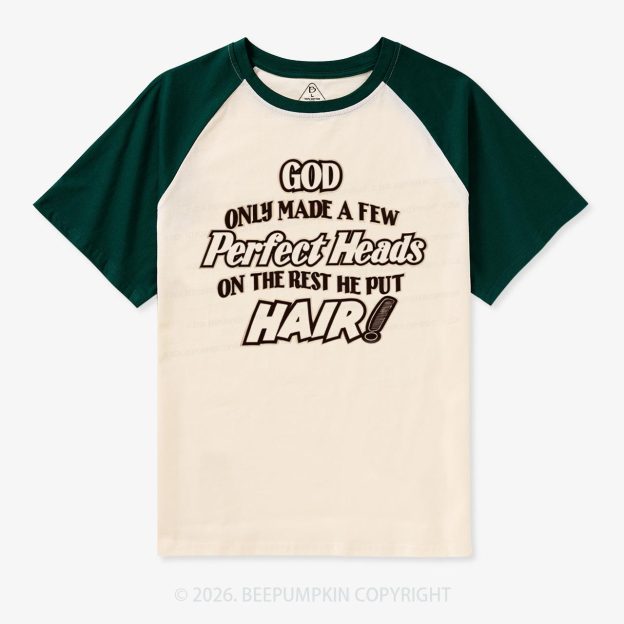 Perfect Heads Vintage Raglan T‑Shirt