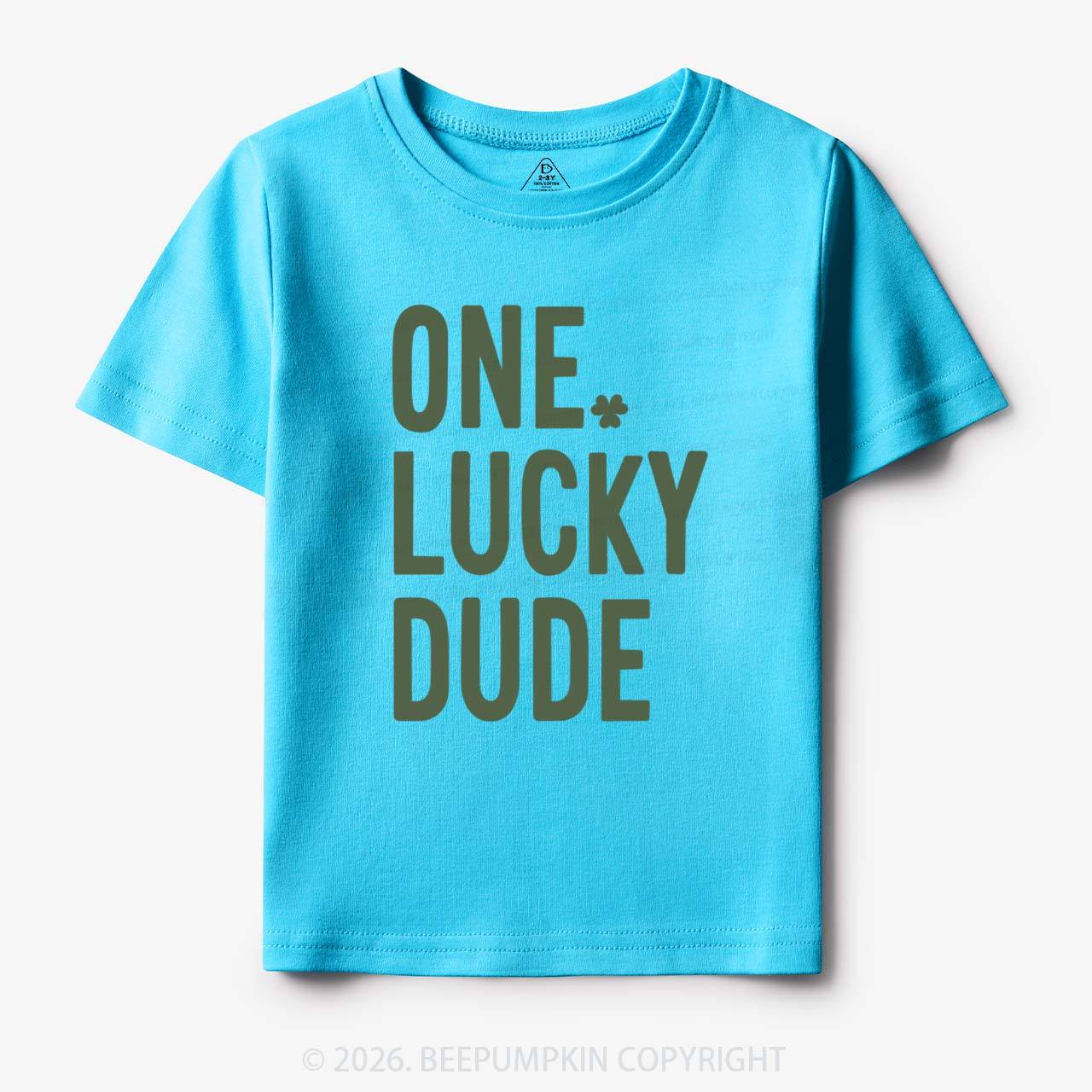 One Lucky Dude St. Patrick's Day Toddler&Kid's Tees Beepumpkin