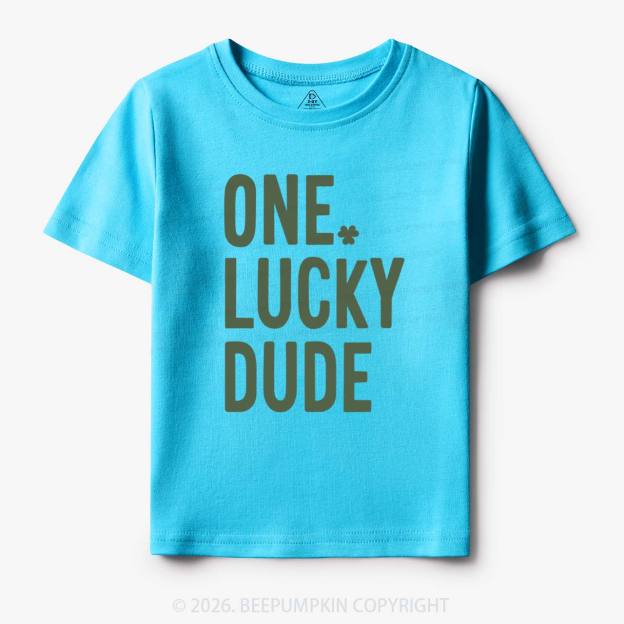 One Lucky Dude St. Patrick's Day Toddler&Kid's Tees Beepumpkin