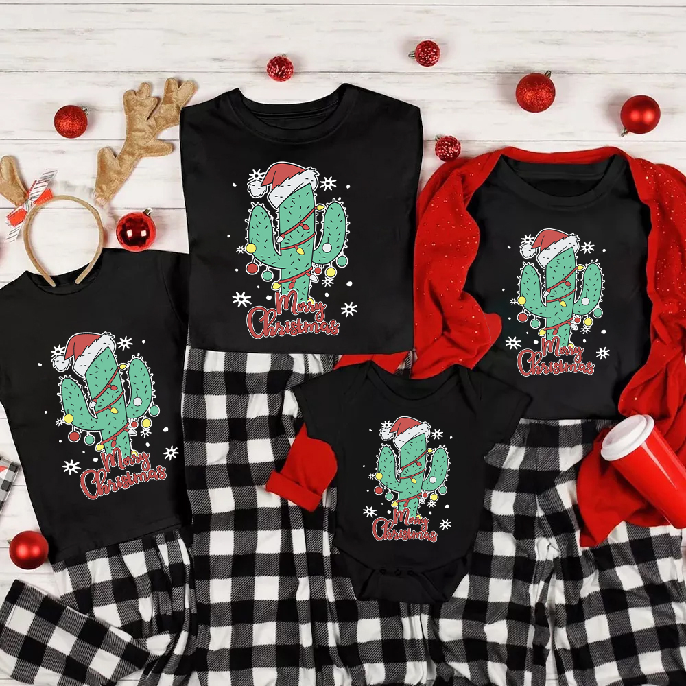 Cactus Christmas Family Shirt