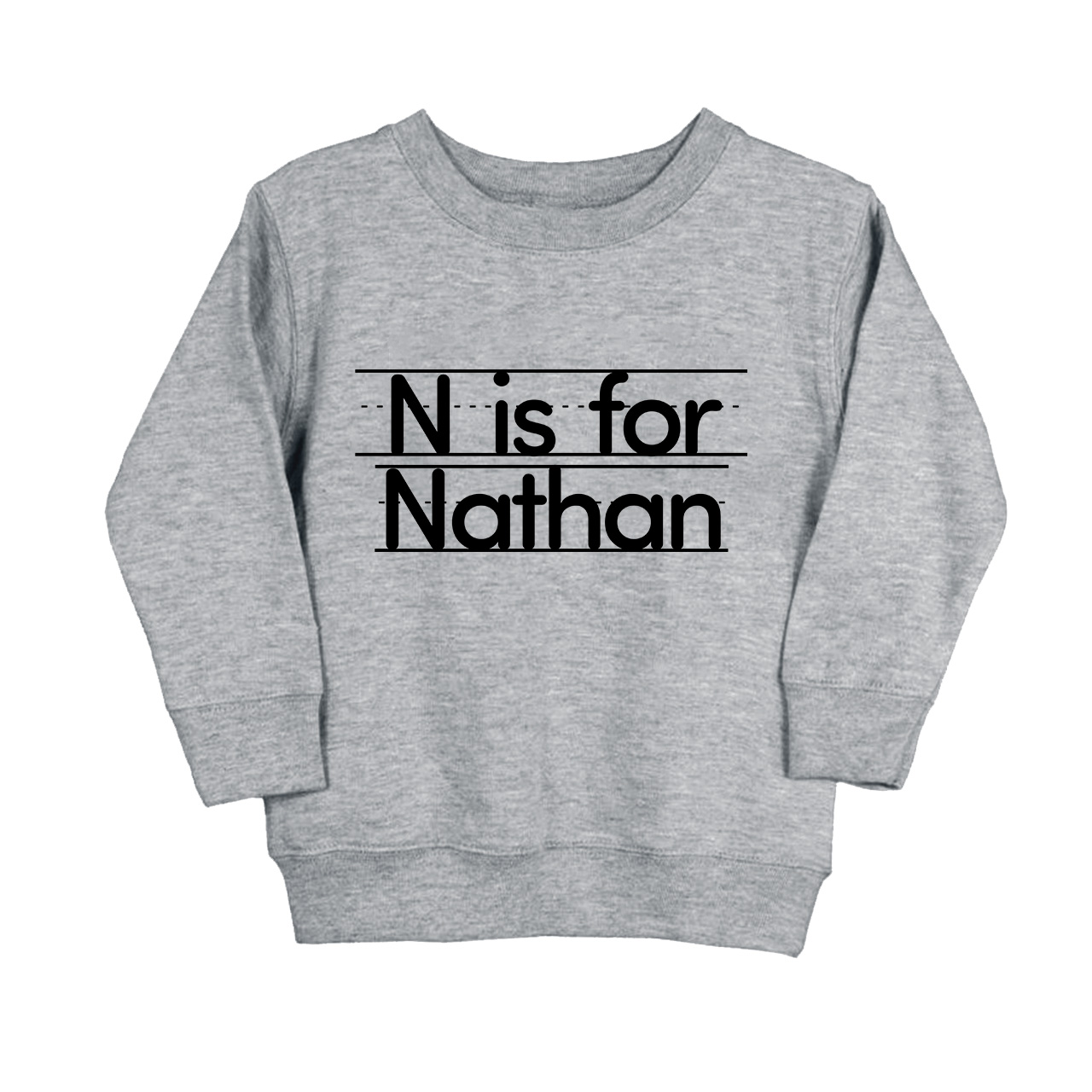 Custom Initial Toddler Sweatshirt