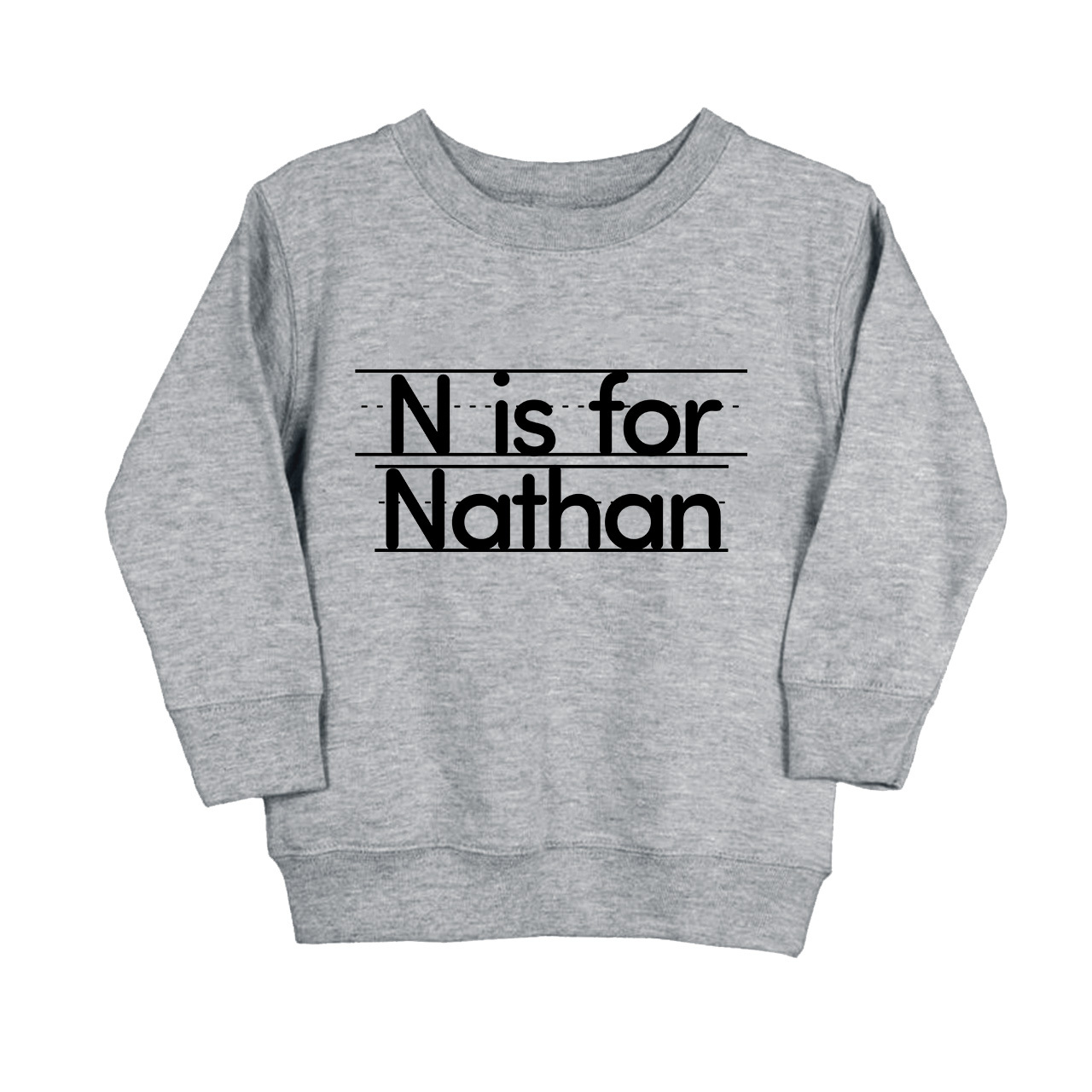 Custom Initial Toddler Sweatshirt