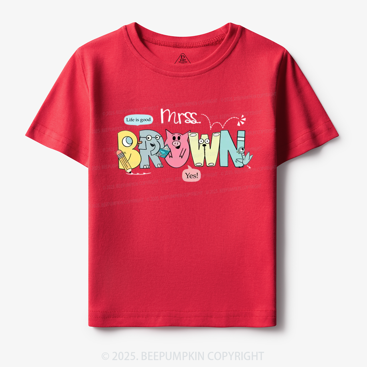 Personalized Life Is Good Toddler&Kid's Tees Beepumpkin