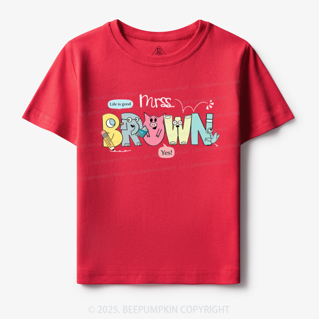 Personalized Life Is Good Toddler&Kid's Tees Beepumpkin