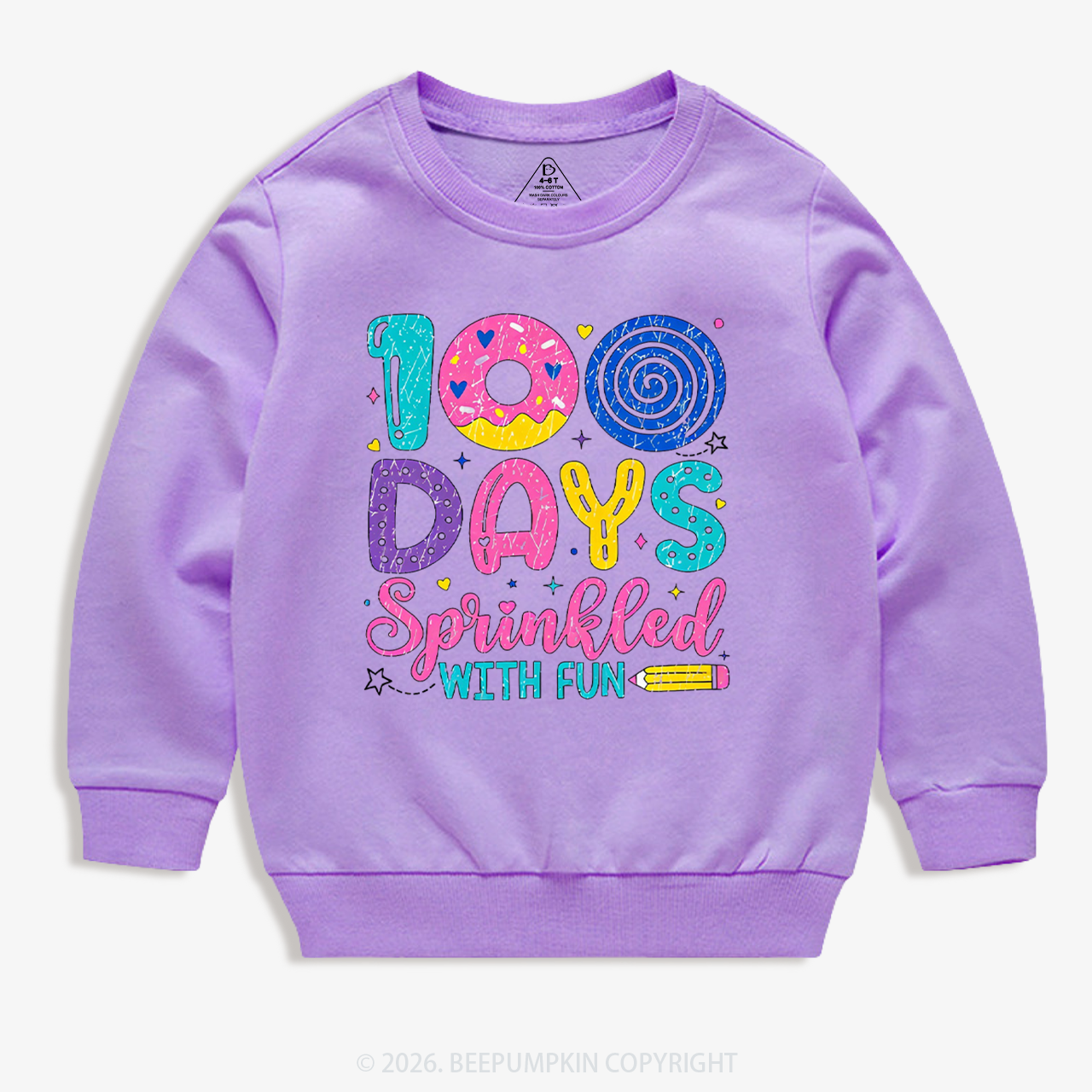 100 Days Sprinkled With Fun Toddler&Kid's Sweatshirt