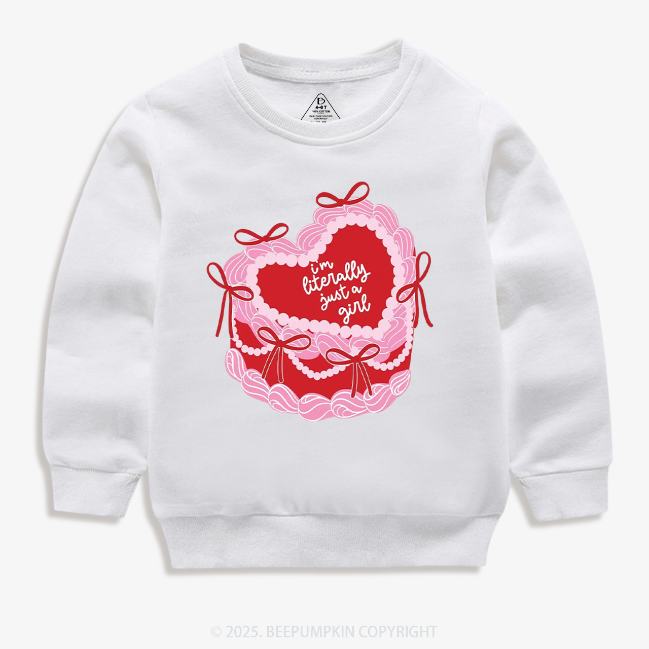 Literally Just A Girl Kid's Sweatshirt