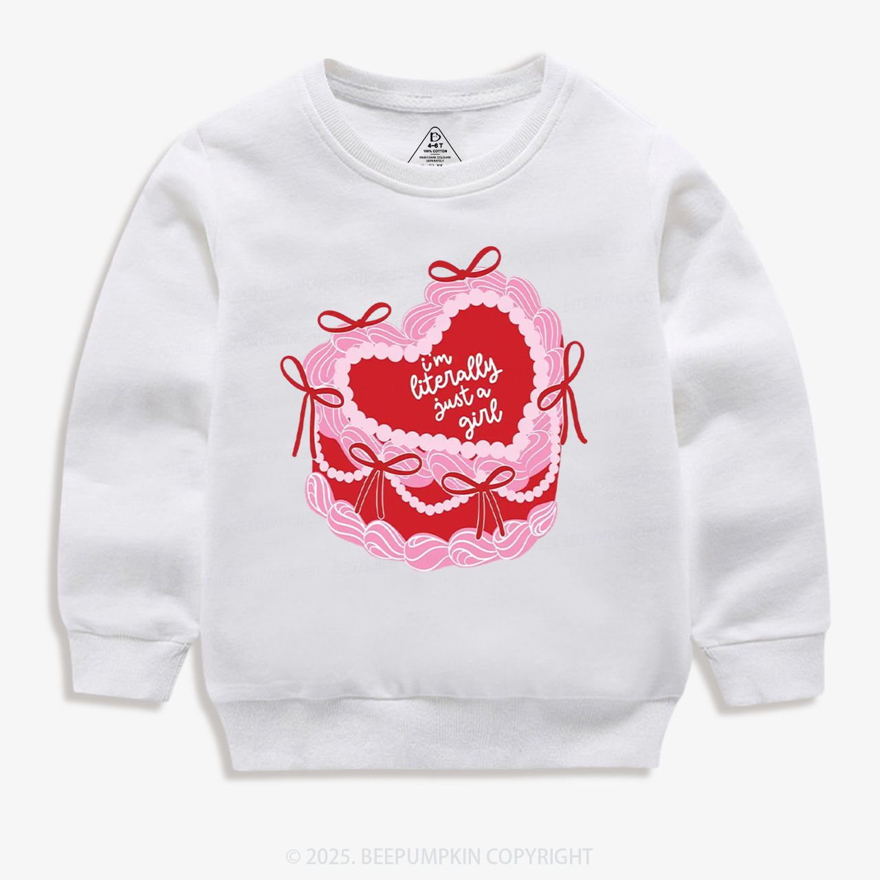 Literally Just A Girl Kid's Sweatshirt