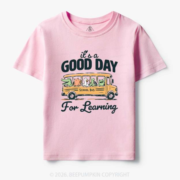 It's A Good Day For Learning Cute Animals Toddler&Kid's Tees