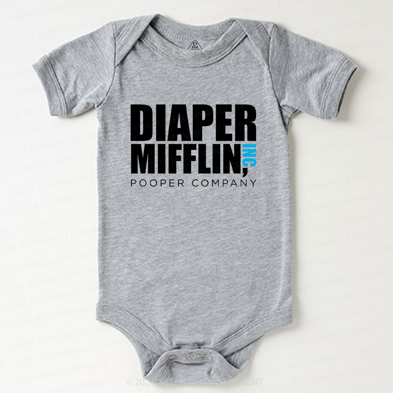 Diaper Mifflin Pooper Company Baby Bodysuit 7