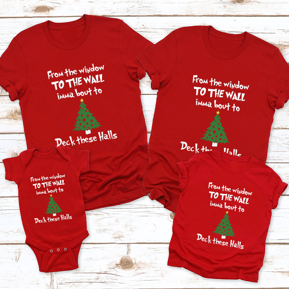 Deck These Halls Christmas Family Matching Shirt
