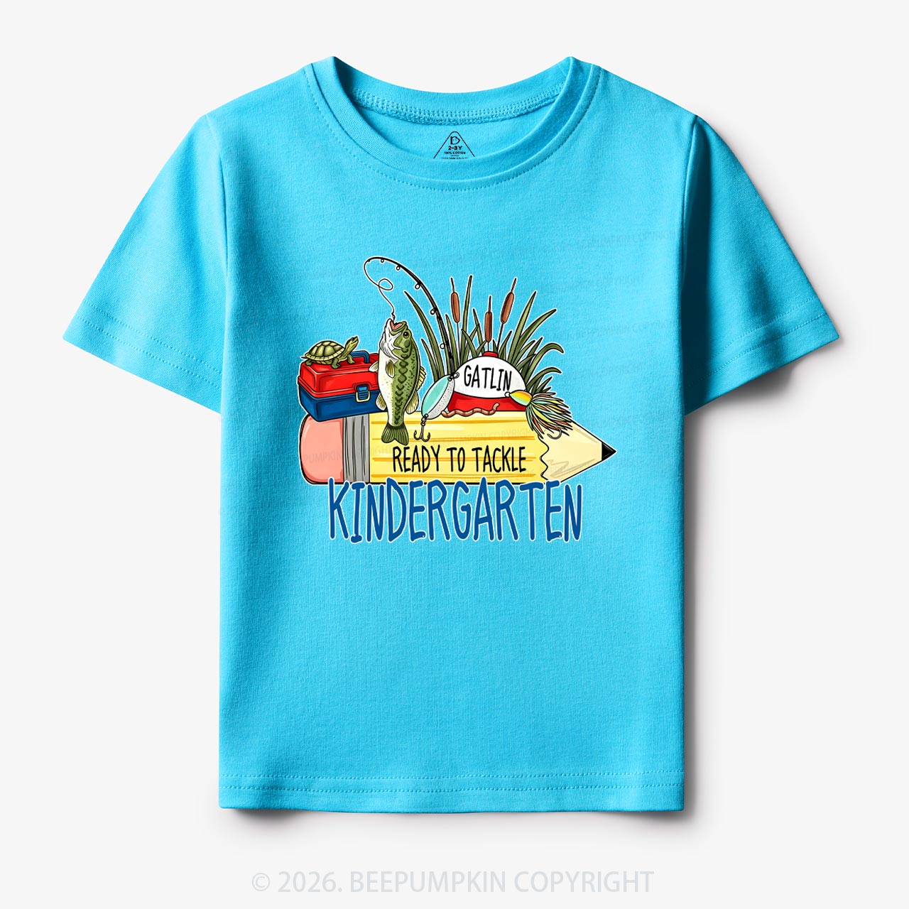 Personalized Fish Pencil Back To School Toddler&Kid's Tees